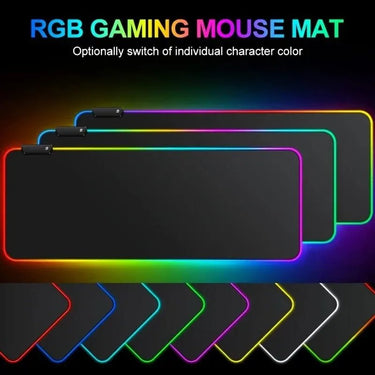 RGB Gaming Mouse Pad - Touch Control, Non - Slip - InspiredGrabs.com